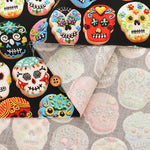 USA Cotton ROBERT KAUFMAN - Mexican Skull Cookie - nomura tailor