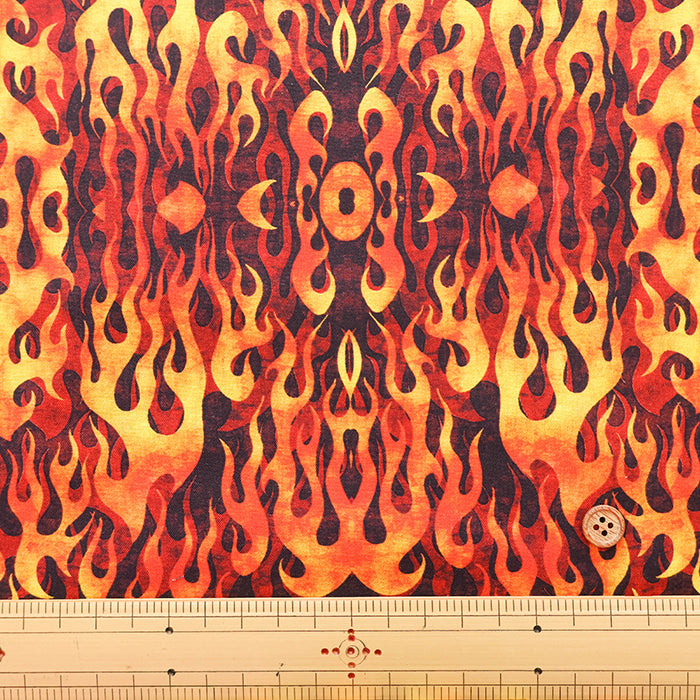 USA Cotton QT FABRICKS Flames - Fire - nomura tailor