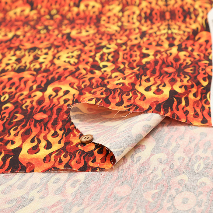 USA Cotton QT FABRICKS Flames - Fire - nomura tailor