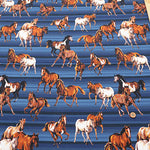 USA Cotton WINDHAM FABRICS Stallions - Horse - nomura tailor