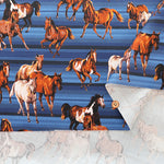 USA Cotton WINDHAM FABRICS Stallions - Horse - nomura tailor
