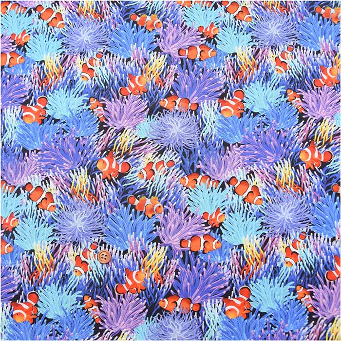 USA Cotton - TIMELESS TREASURES - Clown Fish - nomura tailor