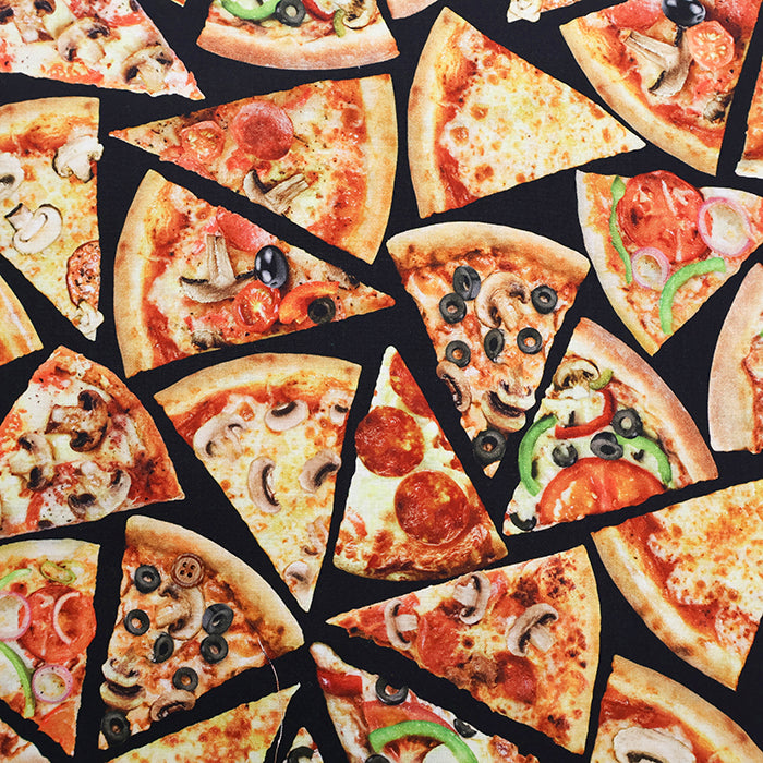 USA Cotton TIMELESS TREASURES PIZZA - nomura tailor