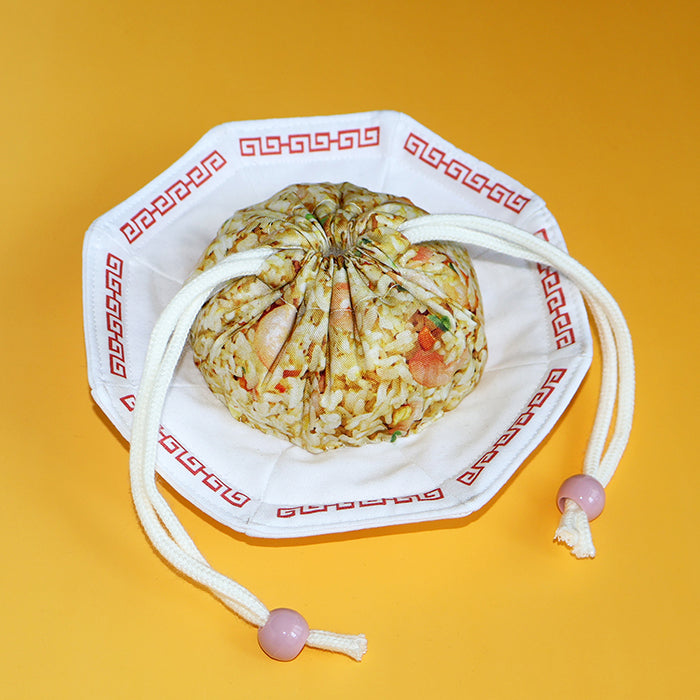 <Patterned Cut> Made in Thailand Cotton Muslin Inkjet-printed Fabric - Chinese Restaurant (1 Pattern: Approx. 110cm × 100cm) - nomura tailor