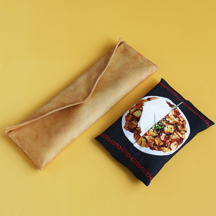 <Patterned Cut> Made in Thailand Cotton Muslin Inkjet-printed Fabric - Chinese Restaurant (1 Pattern: Approx. 110cm × 100cm) - nomura tailor