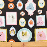 USA Cotton - TIMELESS TREASURES - Dog Frame - nomura tailor