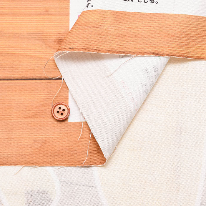 ≪Pattern≫ Cotton muslin Inkjet Print Fabric - Fruit Shop - Pineapple - nomura tailor
