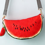 ≪Pattern≫ Cotton muslin Inkjet Print Fabric - Fruit Shop - Watermelon - nomura tailor