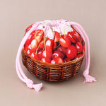 ≪Pattern≫ Cotton muslin Inkjet Print Fabric - Fruit Shop - Watermelon - nomura tailor