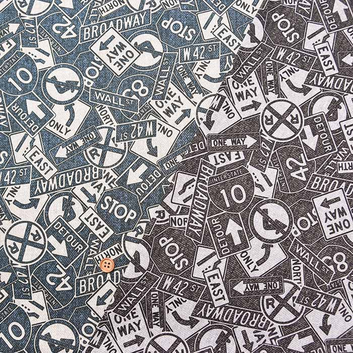 Cotton Oxford Fabric - Denim look sign - nomura tailor