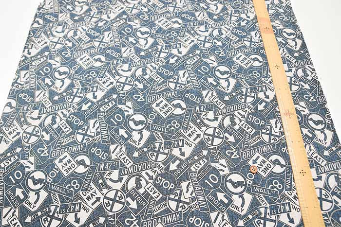 Cotton Oxford Fabric - Denim look sign - nomura tailor