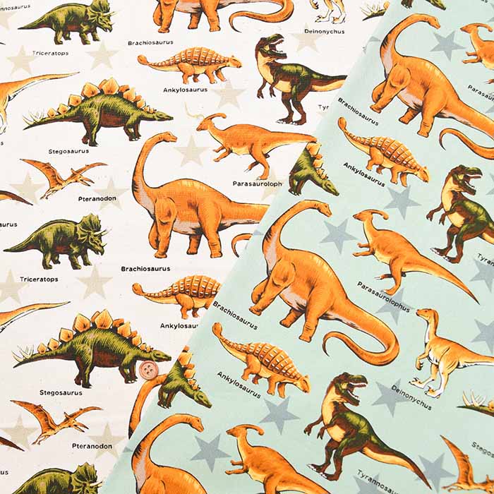 Cotton Oxford Fabric - Dinosaur - nomura tailor