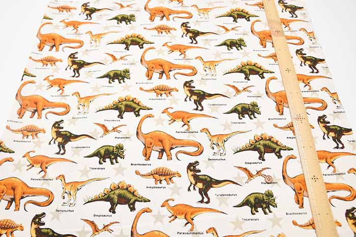 Cotton Oxford Fabric - Dinosaur - nomura tailor