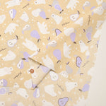 T/C Board Fabric - White bear with La France pear - nomura tailor