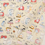 T/C Board Fabric - Relaxing Cat - nomura tailor