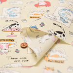 T/C Board Fabric - Relaxing Cat - nomura tailor