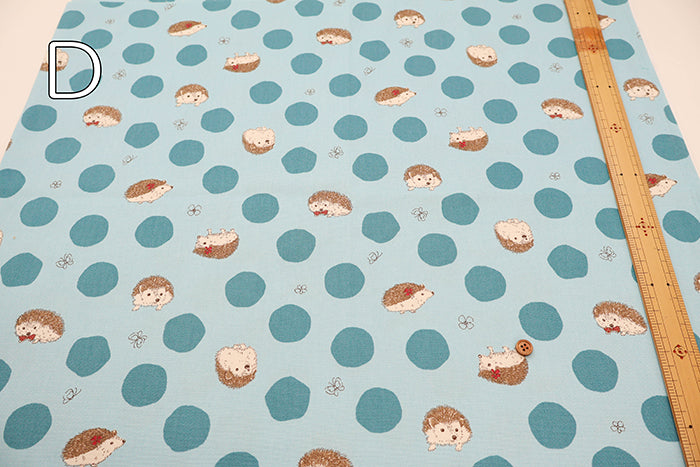 Cotton Oxford Fabric - Hedgehog - nomura tailor