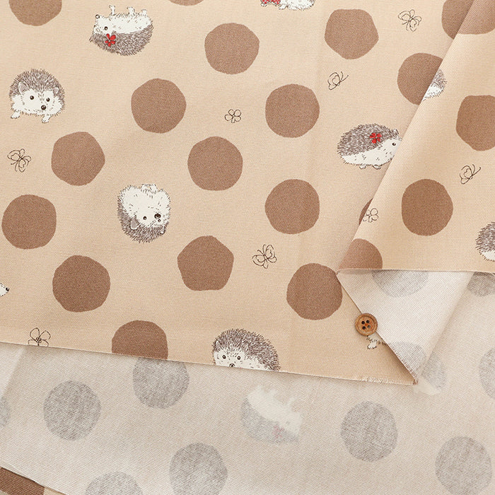 Cotton Oxford Fabric - Hedgehog - nomura tailor