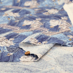 Cotton Oxford Fabric - Denim × Rose - nomura tailor