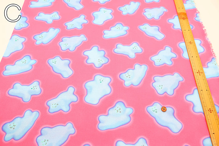 Cotton Muslin Inkjet-printed Fabric - nora. Mofu Mofu - nomura tailor