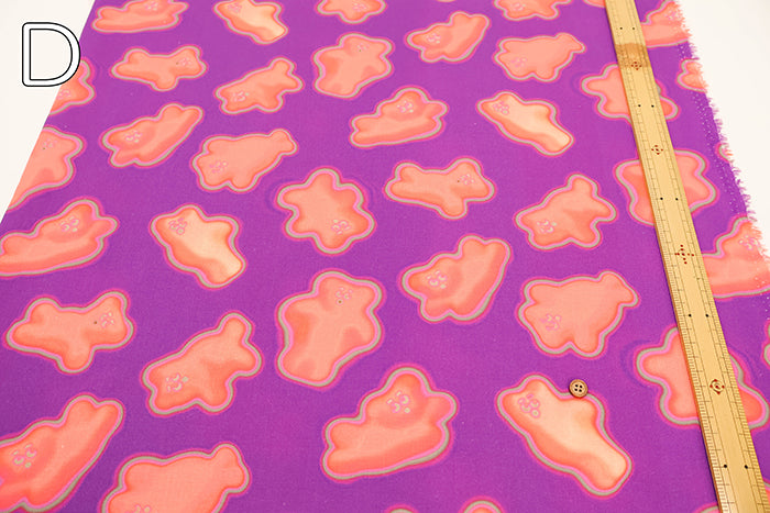 Cotton Muslin Inkjet-printed Fabric - nora. Mofu Mofu - nomura tailor