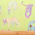 Cotton Muslin Inkjet-printed Fabric - nora. Tiger - nomura tailor