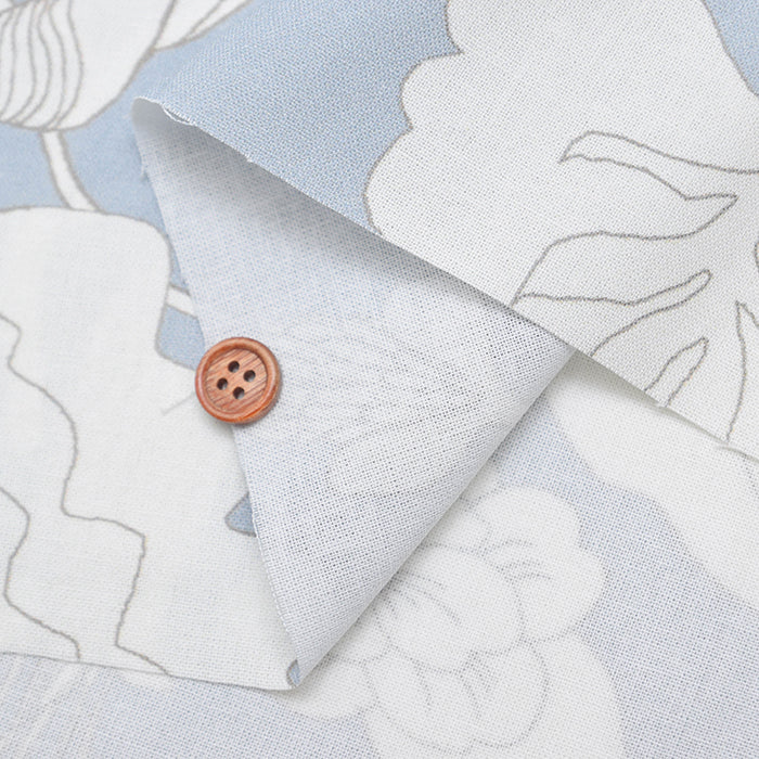 Cotton Muslin Inkjet Print Fabric – uwaru “aoimori 2024” - nomura tailor
