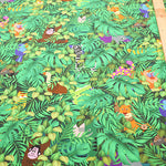 Cotton Muslin Inkjet-printed Fabric - RiCONIC Playful Animal Hide-and-seek - nomura tailor