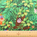 Cotton Muslin Inkjet-printed Fabric - RiCONIC Playful Animal Hide-and-seek - nomura tailor