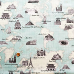 Cotton Muslin Inkjet-printed Fabric - RiCONIC World Tours - nomura tailor