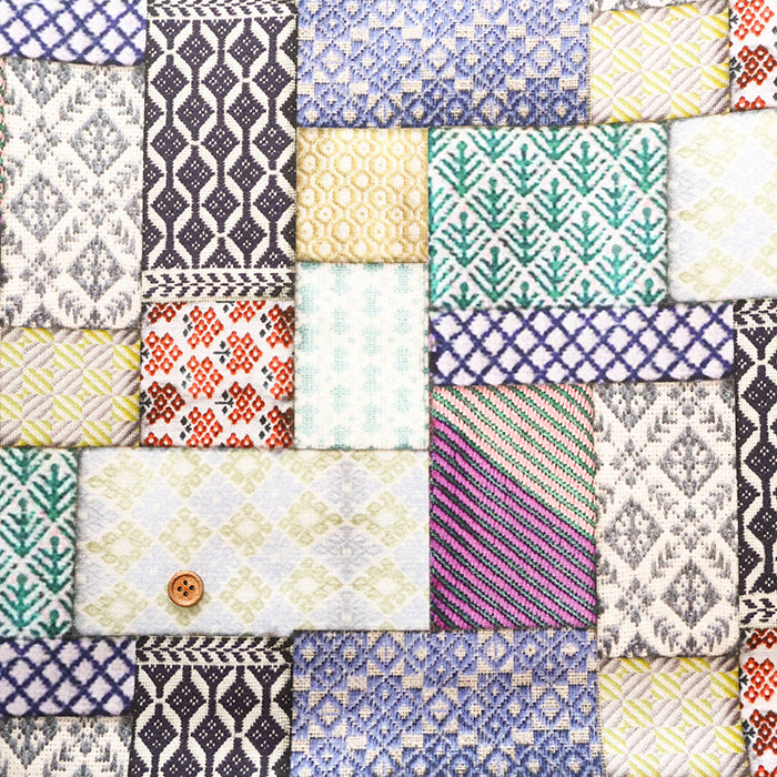 Cotton Muslin Digital Print Fabric RiCONIC - Kogin Patchwork - nomura tailor
