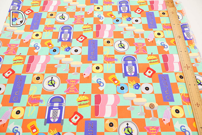 Cotton Muslin Printed Fabric - nora. Diner - nomura tailor