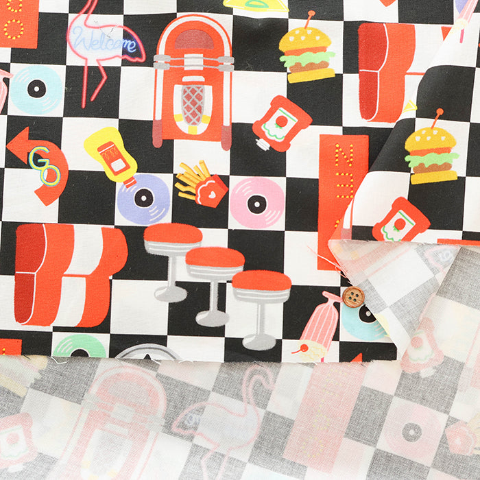 Cotton Muslin Printed Fabric - nora. Diner - nomura tailor