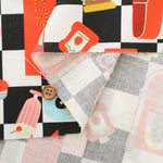 Cotton Muslin Printed Fabric - nora. Diner - nomura tailor