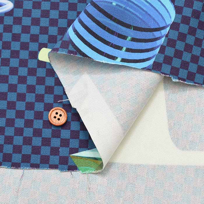 Cotton Oxford Inkjet Print Fabric - nora. Interior - nomura tailor