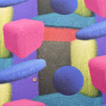 Cotton Oxford Inkjet Print Fabric - Nora. Mofu Mofu - nomura tailor