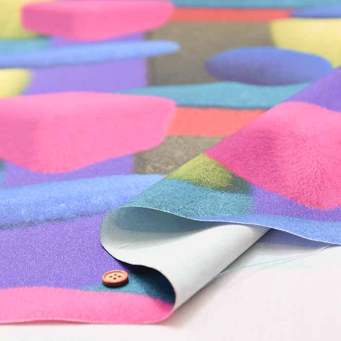 Cotton Oxford Inkjet Print Fabric - Nora. Mofu Mofu - nomura tailor