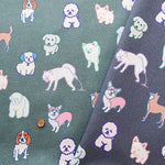 Cotton Muslin Printed Fabric nora - Pixel Dog - nomura tailor