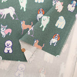 Cotton Muslin Printed Fabric nora - Pixel Dog - nomura tailor