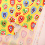 Cotton Muslin Printed Fabric nora - Lucha Mask - nomura tailor