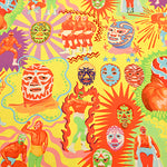 Cotton Muslin Printed Fabric nora - Lucha Libre - nomura tailor