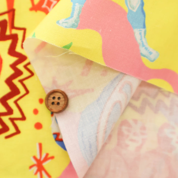 Cotton Muslin Printed Fabric nora - Lucha Libre - nomura tailor