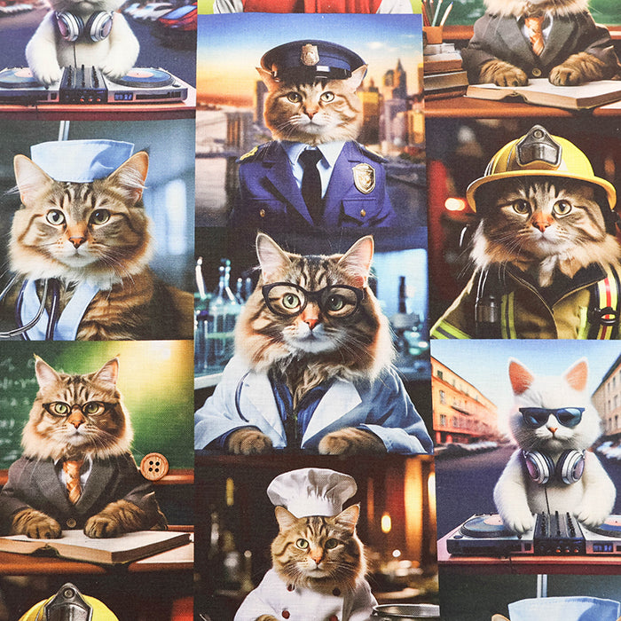 Cotton Muslin Inkjet-printed Fabric - nora. cat work - nomura tailor