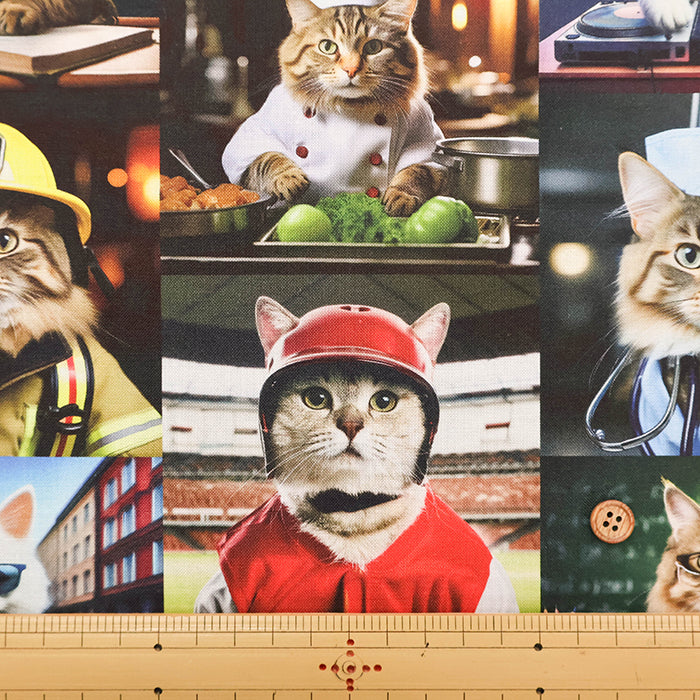 Cotton Muslin Inkjet-printed Fabric - nora. cat work - nomura tailor
