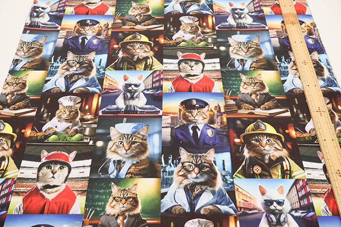 Cotton Muslin Inkjet-printed Fabric - nora. cat work - nomura tailor