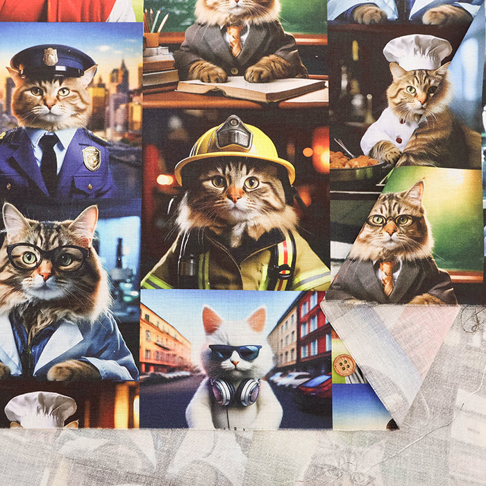 Cotton Muslin Inkjet-printed Fabric - nora. cat work - nomura tailor