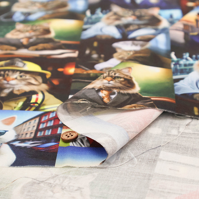Cotton Muslin Inkjet-printed Fabric - nora. cat work - nomura tailor