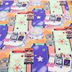 Cotton Muslin Printed Fabric - nora. Game Center - nomura tailor