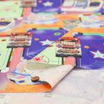 Cotton Muslin Printed Fabric - nora. Game Center - nomura tailor