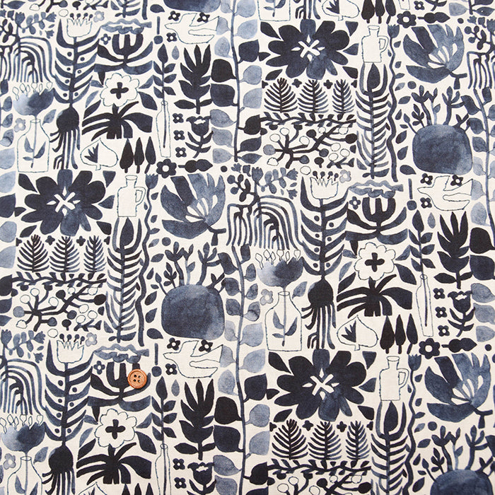 Cotton muslin Inkjet Printed Fabric - uwaru “tsudoi ”2024 - nomura tailor